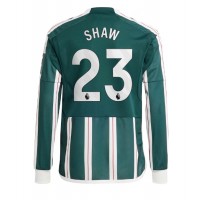 Manchester United Luke Shaw #23 Udebanetrøje 2023-24 Langærmet